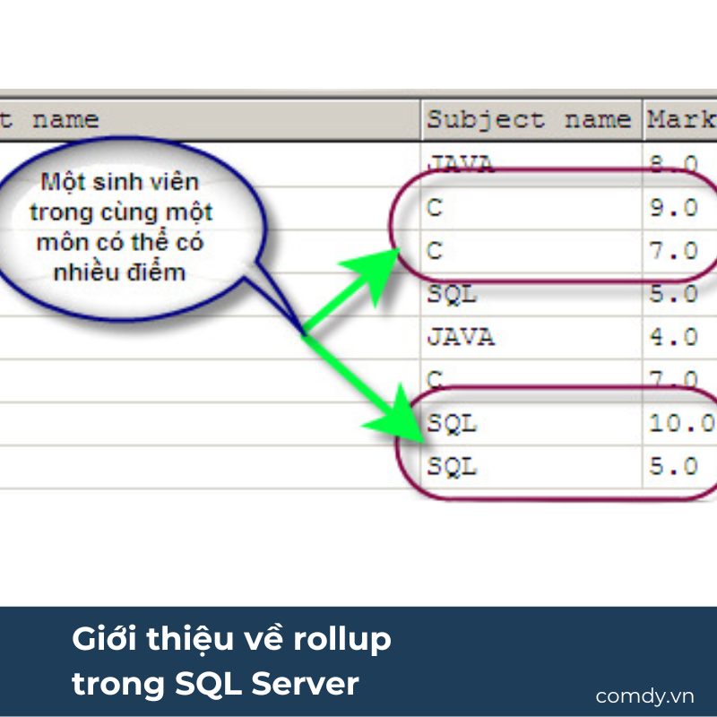Giới thiệu về rollup trong SQL Server