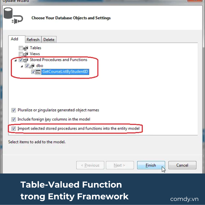 Table-Valued Function trong Entity Framework