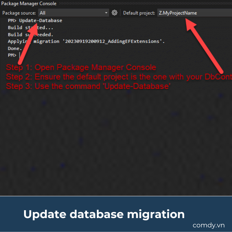 Update database migration