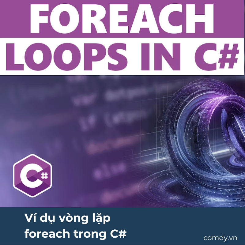 Ví dụ vòng lặp foreach trong C#