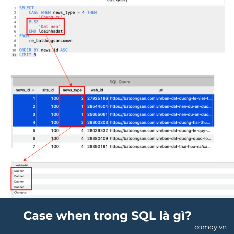 Case when trong SQL là gì